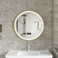 Tweedekans - Smart spiegel rond 60cm gouden frame met led verlichting, anti-condens en wifi - Default
