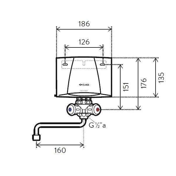 Clage M3/SMB E-Mini Doorstroomboiler Set Hydraulisch