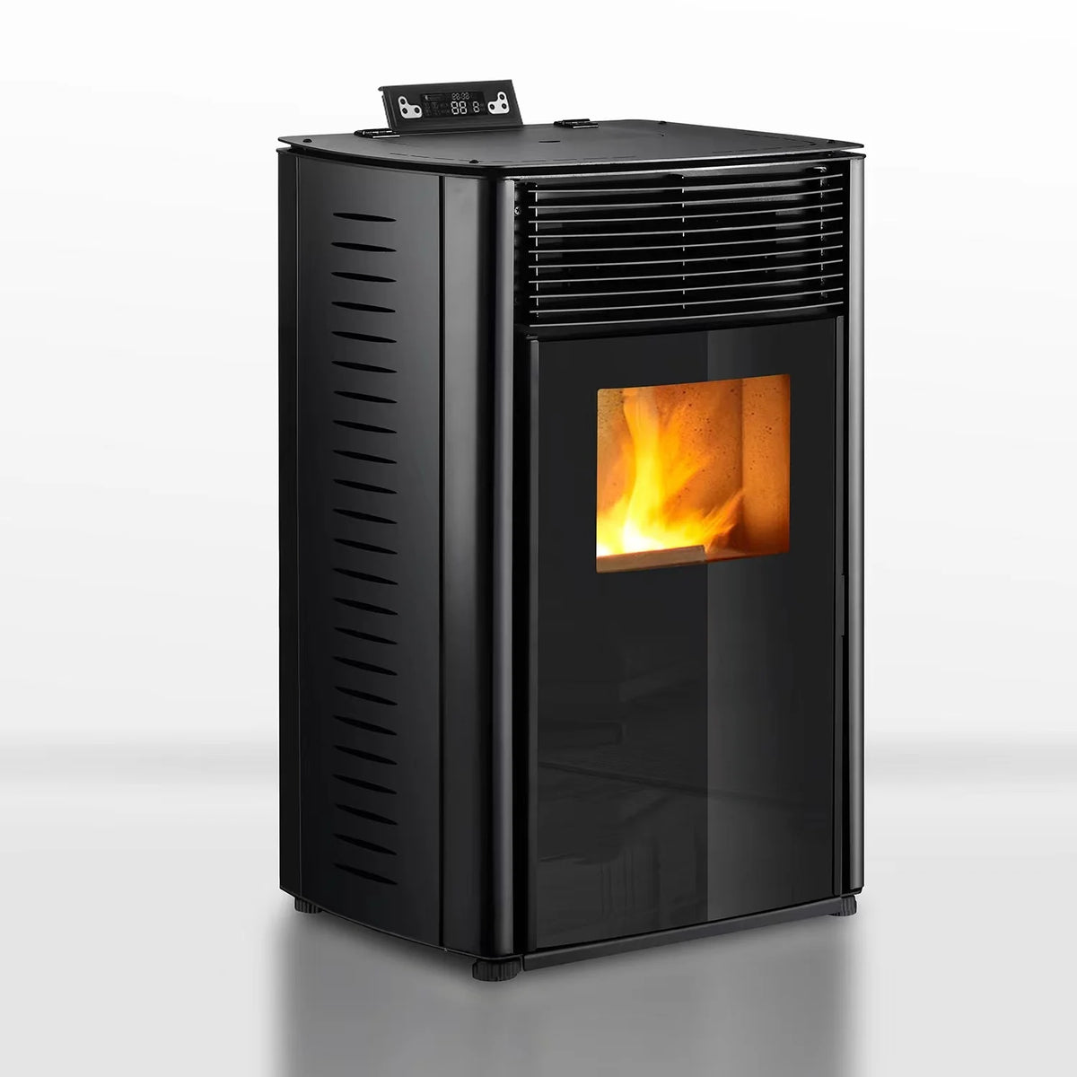 Pelletkachel - 13.1kW - voor 80-100 m2 - 5 niveaus - timer - CR04 Black