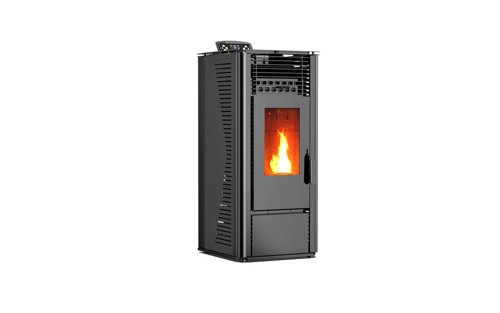 Pelletkachel - 9.6 kW 80 -90 m² - 5 niveaus - timer - KM1009A - Black