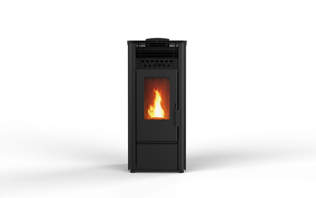 Pelletkachel - 9.6 kW 80 -90 m² - 5 niveaus - timer - KM1009A - Black