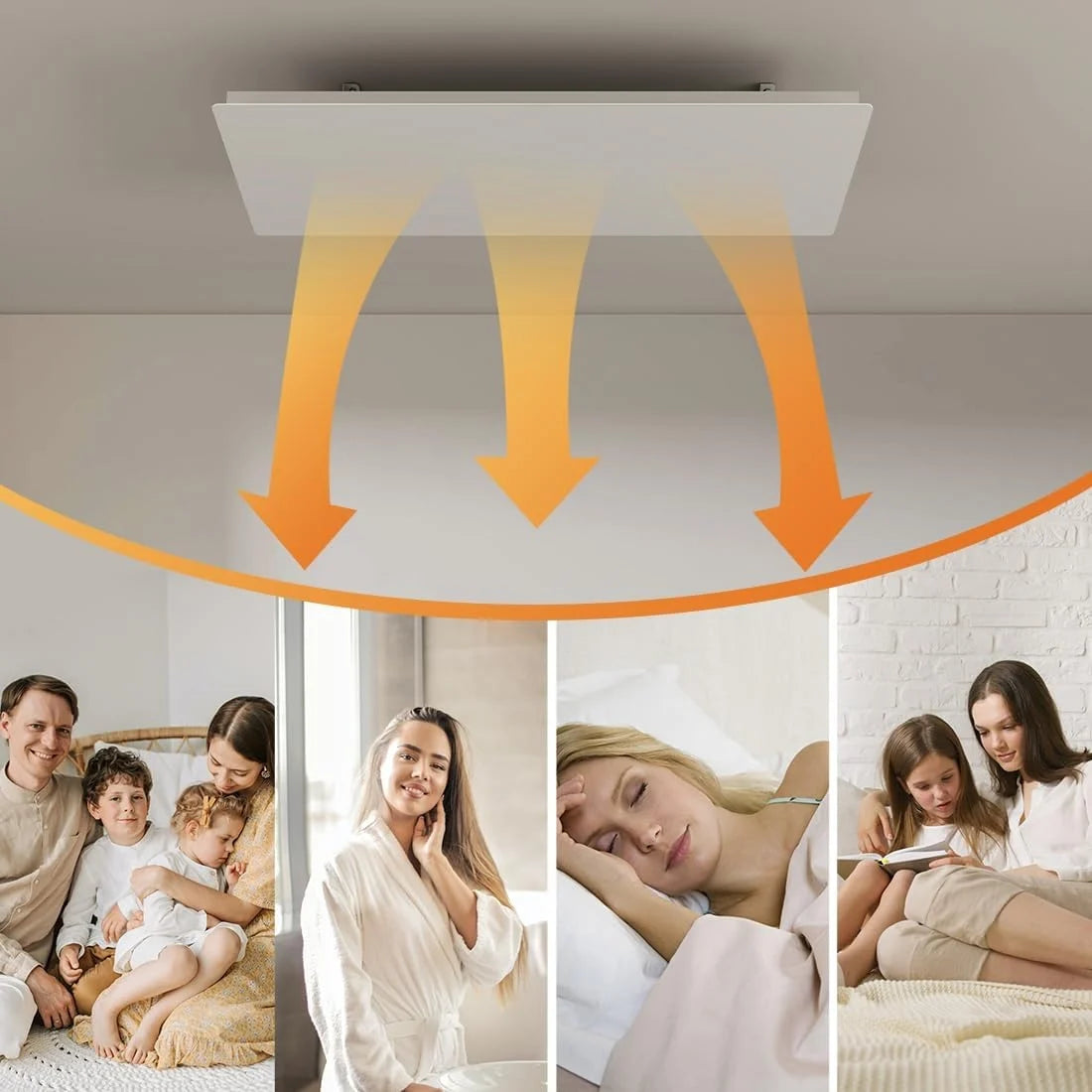 QH-ThermoAura Serie Wifi infraroodpaneel 1900watt 87x62 cm