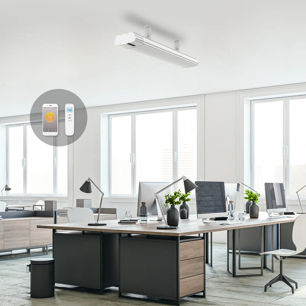 Infrarood terrasverwarmer Whitewarm Wifi 1800 - 2400Watt