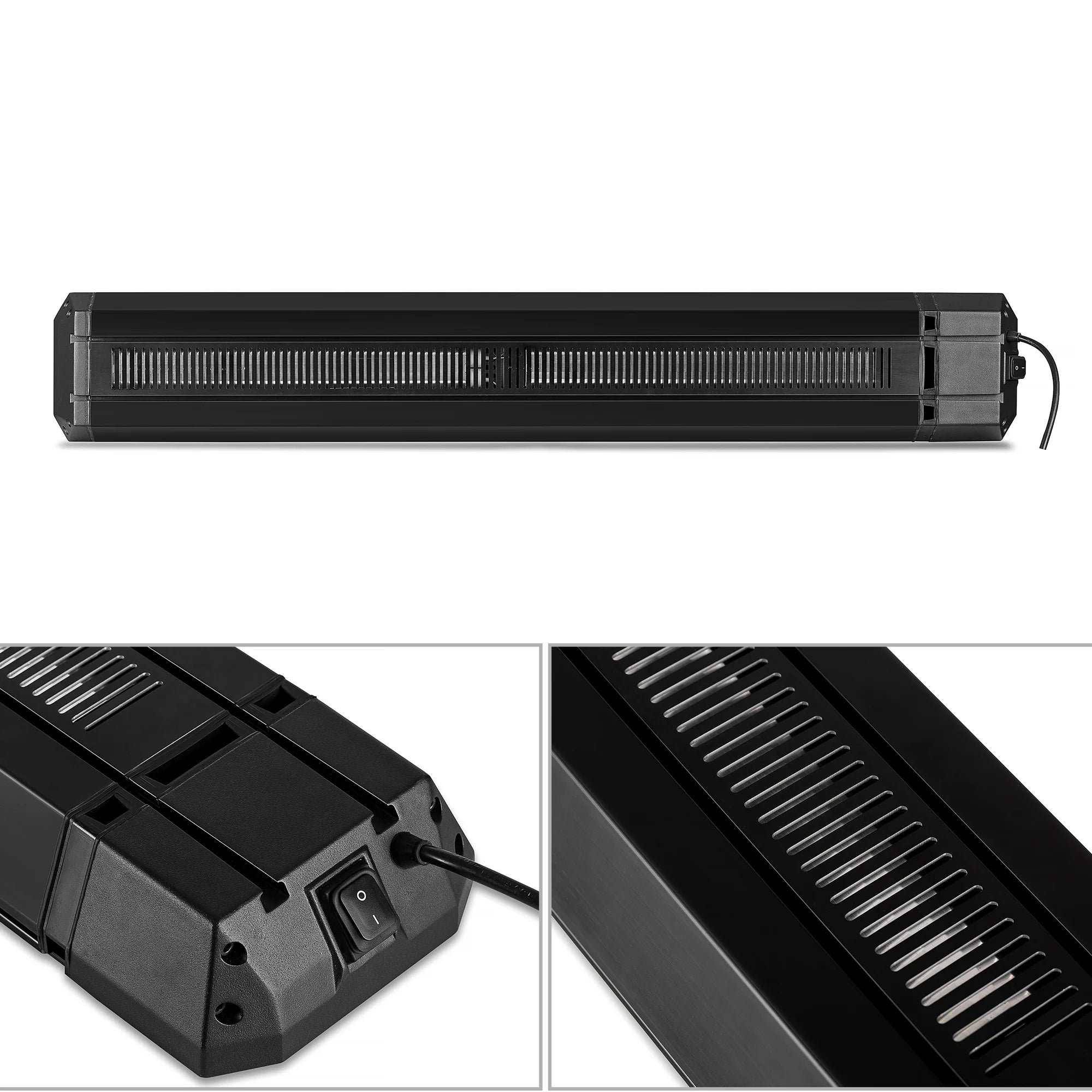 Infrarood terrasverwarmer Calore black heater instelbaar met 1600 - 3200Watt