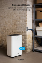 Slimme luchtontvochtiger compact 12 Liter Wifi met carbon filter