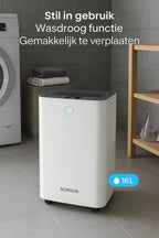 Slimme luchtontvochtiger compact 16 Liter Wifi met carbon filter