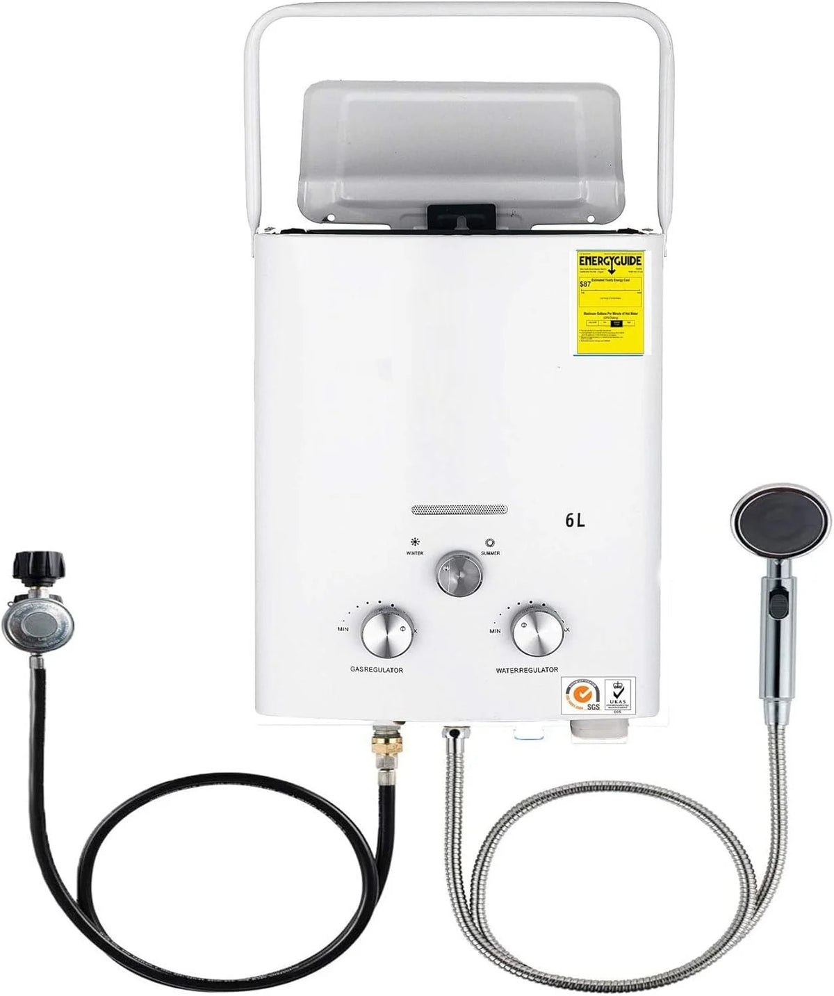 Propaan geiser - LPG geiser 6 Liter / minuut Boiler