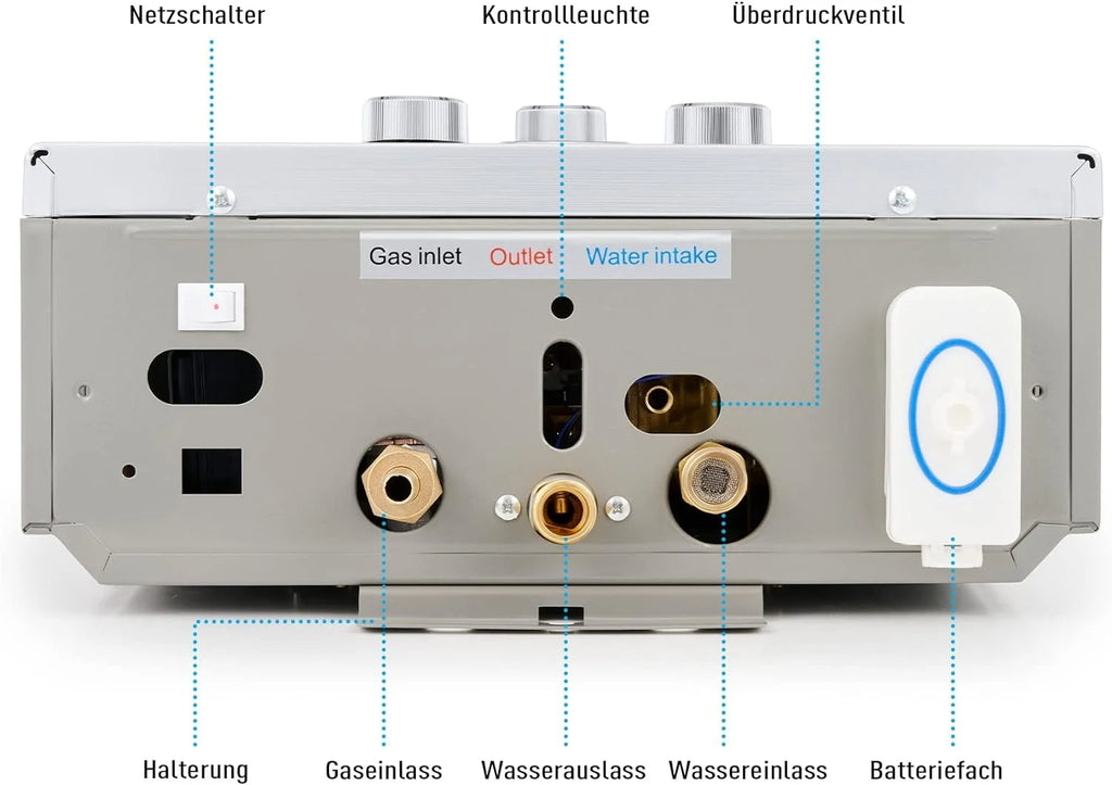 Propaan geiser - LPG geiser 6 Liter / minuut Boiler