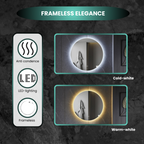 Smart Spiegel Rond Frameloos 80cm