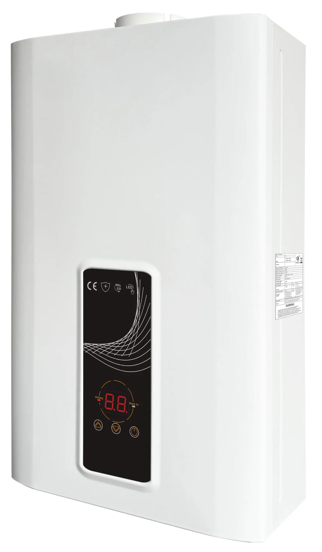 EcoTherm Electronische geiser 230V Digitaal 13L Low Nox Propaan gesloten kamer