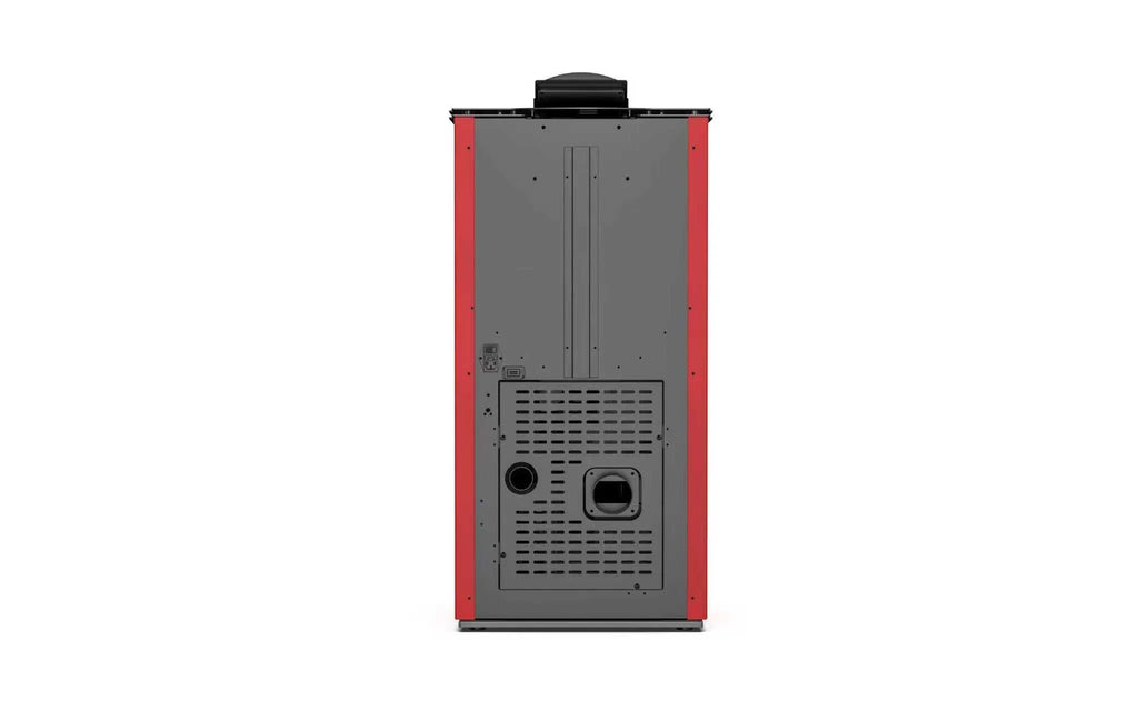 Pelletkachel - 12.2 kW 100 - 120 m² - 5 niveaus - timer - KM1202A - Rood
