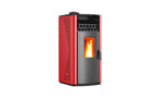Pelletkachel - 12.2 kW 100 - 120 m² - 5 niveaus - timer - KM1202A - Rood