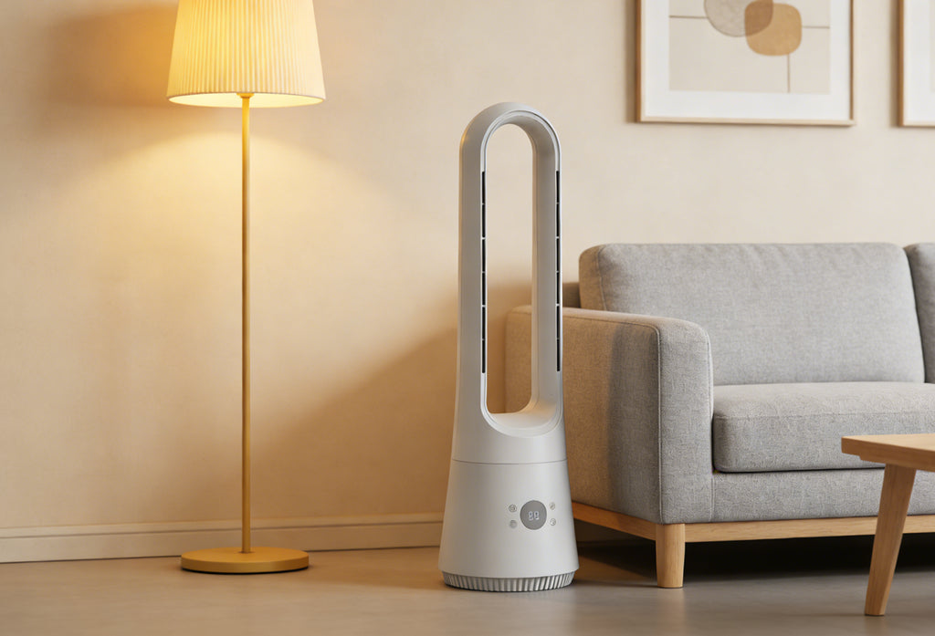 Design ventilator met afstandsbediening, timer en aromafunctie