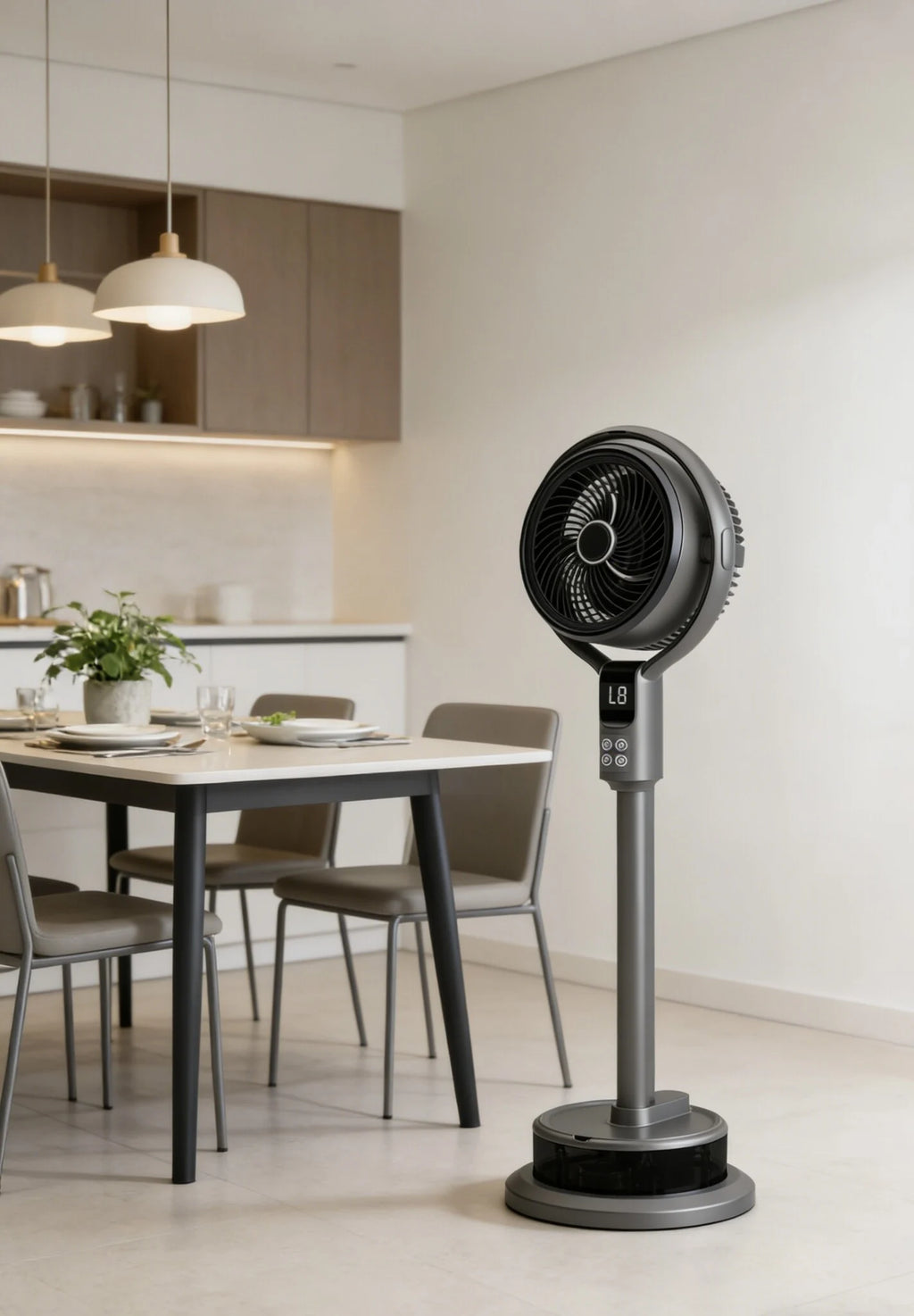 Mistventilator met afstandsbediening, timer en luchtbevochtiger