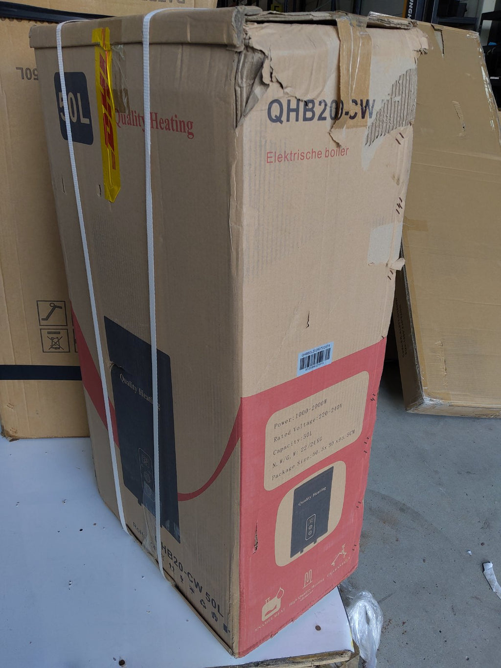 Tweedekans - 50 Liter QH dual elektrische boiler met digitale bediening - Default