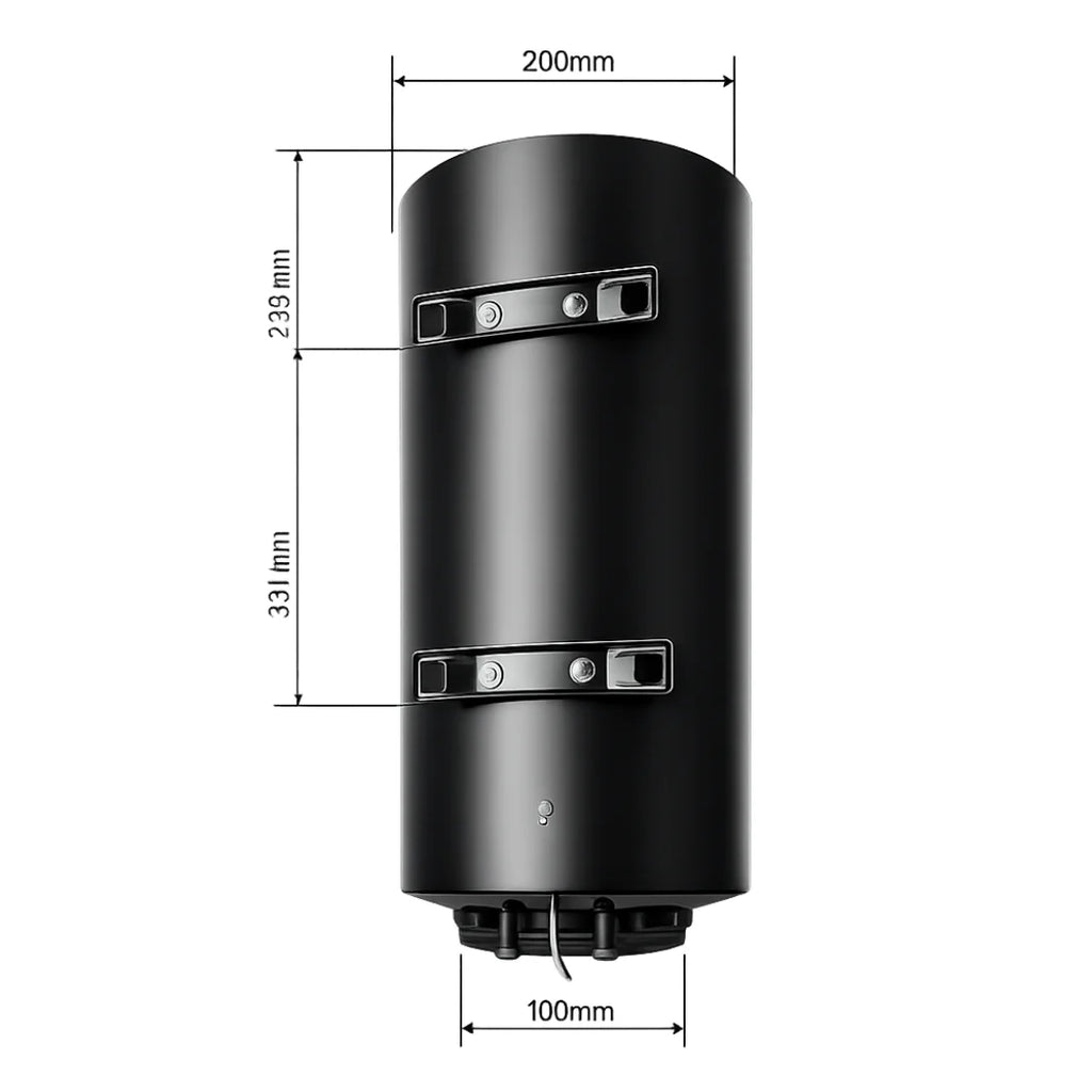 80 Liter QH V2 dual tank elektrische boiler met digitale bediening