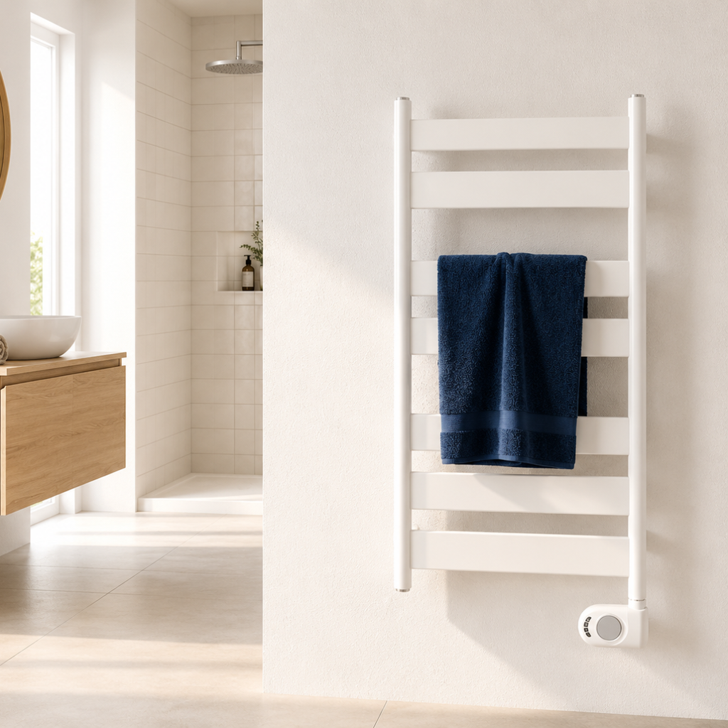 Adax Wave elektrische handdoekradiator 300 - 750Watt White