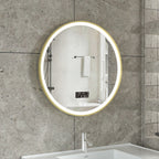 Tweedekans - Smart spiegel rond 60cm gouden frame met led verlichting, anti-condens en wifi - Default