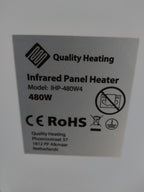 Tweedekans - QH-SP Wifi remote control verplaatsbaar infraroodpaneel 350, 450 en 700Watt - 700Watt 60 x 90 cm