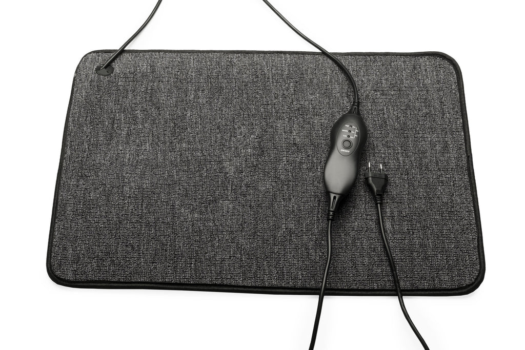 Tweedekans - Warmte mat vermogen instelbaar met controller en timer functie - V14 - Antraciet 40 x 60 cm met controller