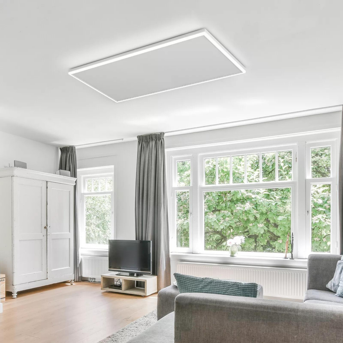 Tweedekans - QH-HL Serie Wifi infraroodpaneel met LED verlichting 63 x 108 cm - 700Watt - Default
