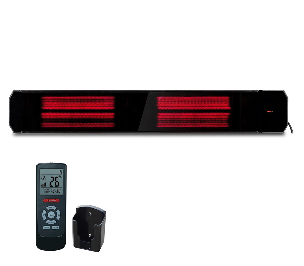 Tweedekans - Infrarood terrasverwarmer Calore  black heater instelbaar met 1600 - 3200Watt - 2200Watt 1160*180*77mm