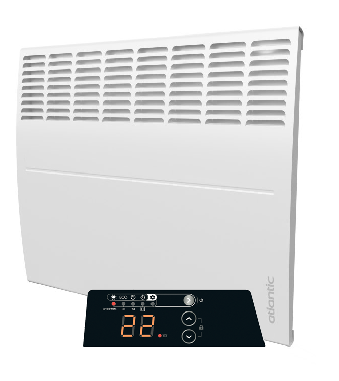 Tweedekans - Ecoflex Atlantic elektrische kachel met instelbare thermostaat - 2500 Watt - 91cm (b) x 46cm (h)