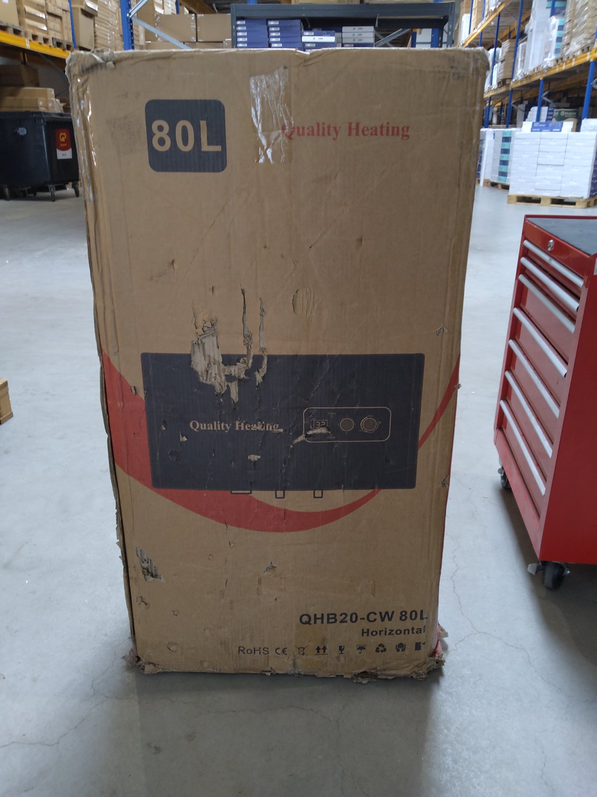 Tweedekans - 80 Liter QH dual horizontaal elektrische boiler met digitale bediening - 80 Liter QH dual horizontaal elektrische boiler met digitale bediening