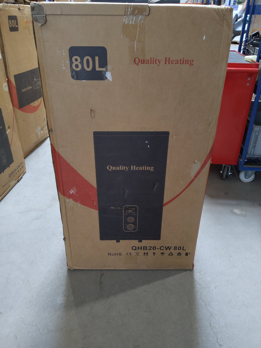 Tweedekans - 80 Liter QH dual tank elektrische boiler met digitale bediening - Default