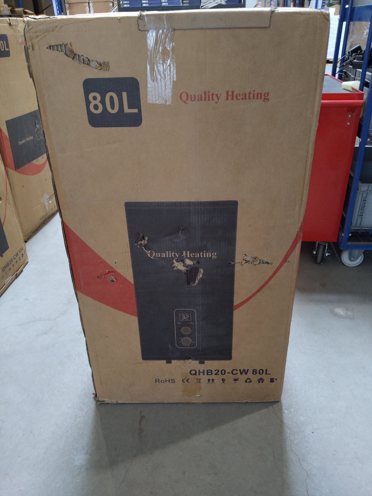 Tweedekans - 80 Liter QH dual tank elektrische boiler met digitale bediening - Default