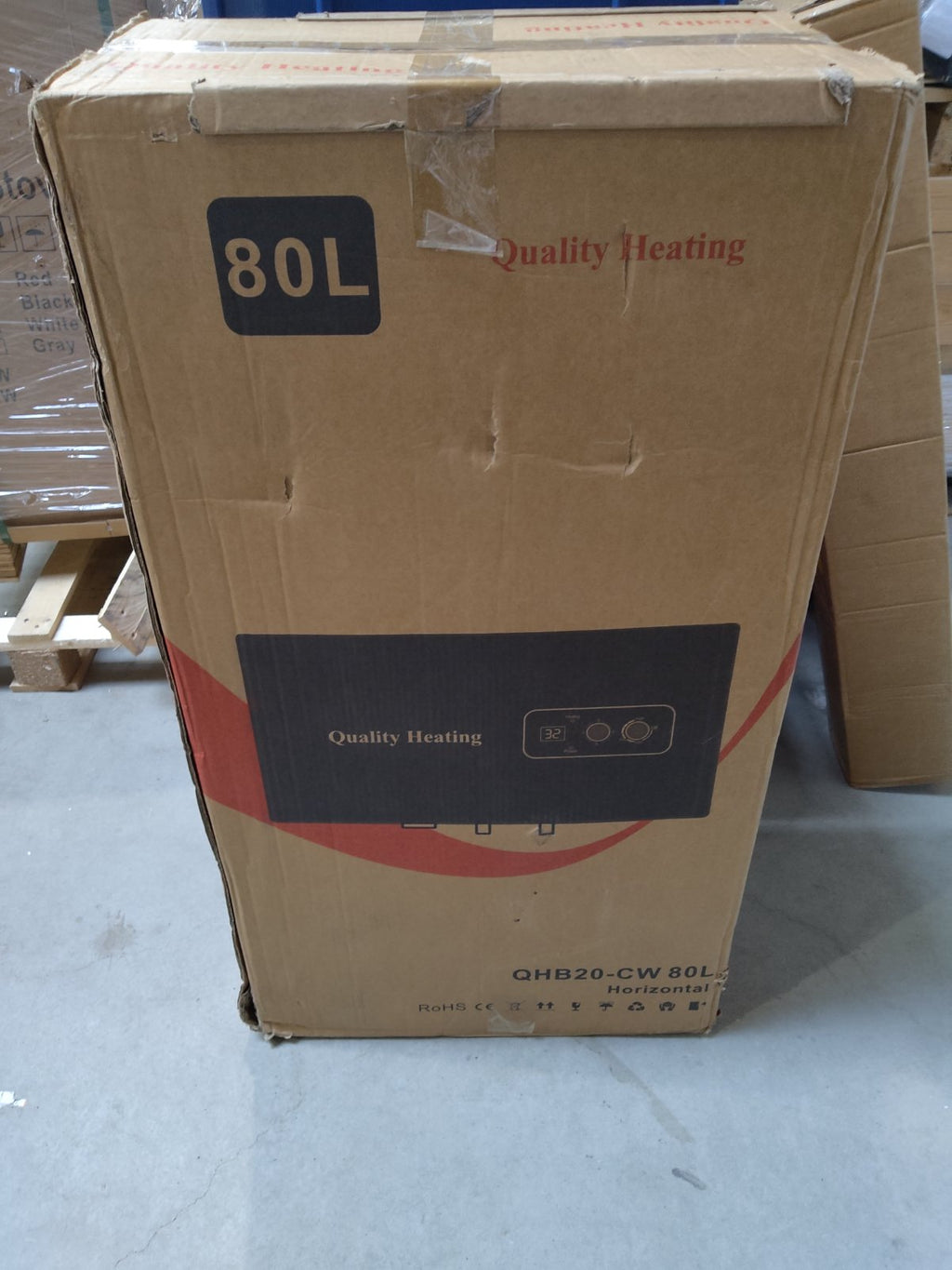 Tweedekans - 80 Liter QH dual horizontaal elektrische boiler met digitale bediening - 80 Liter QH dual horizontaal elektrische boiler met digitale bediening