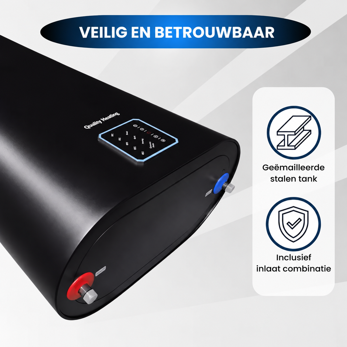 80 Liter Performance QH Wifi dual elektrische boiler met digitale bediening