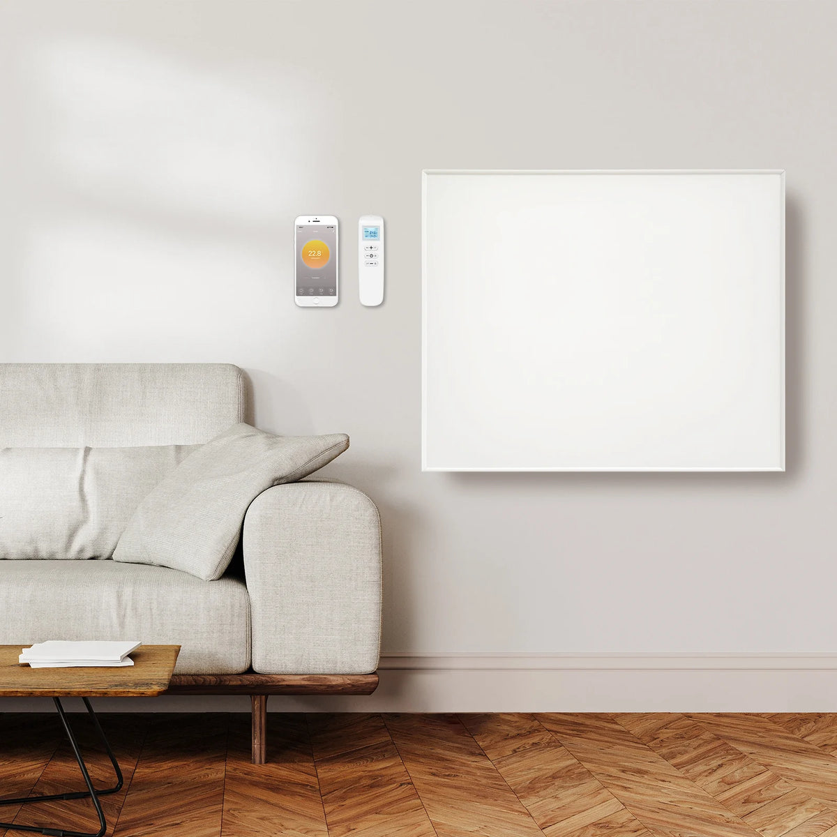 QH-SP Serie verplaatsbaar infraroodpaneel 350, 450 of 700Watt inclusief wielen