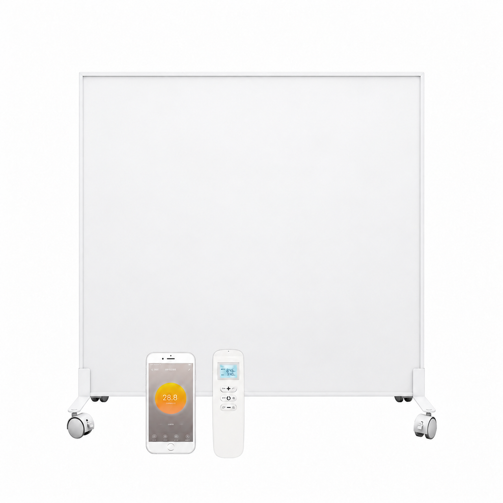 QH-SP Serie verplaatsbaar infraroodpaneel 350, 450 of 700Watt inclusief wielen
