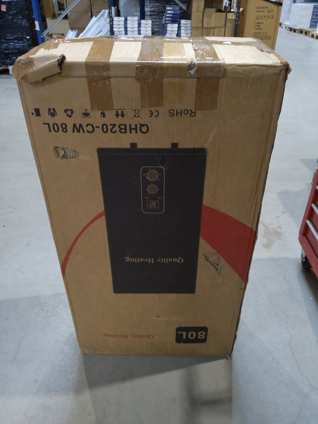 Tweedekans - 80 Liter QH dual tank elektrische boiler met digitale bediening - Default