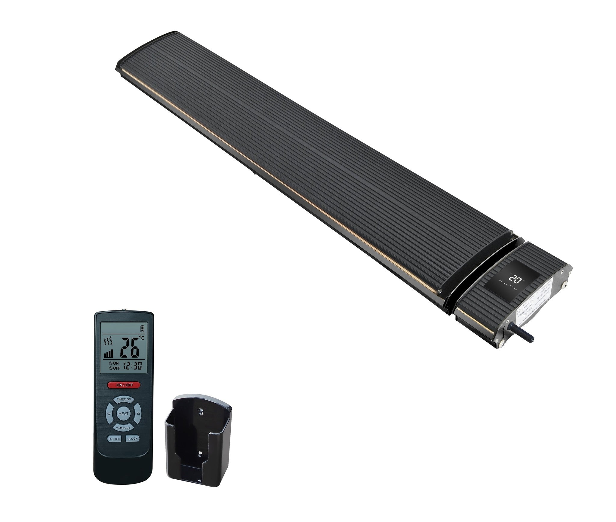 Infrarood Terrasverwarmer Black Heater Wifi 2400W