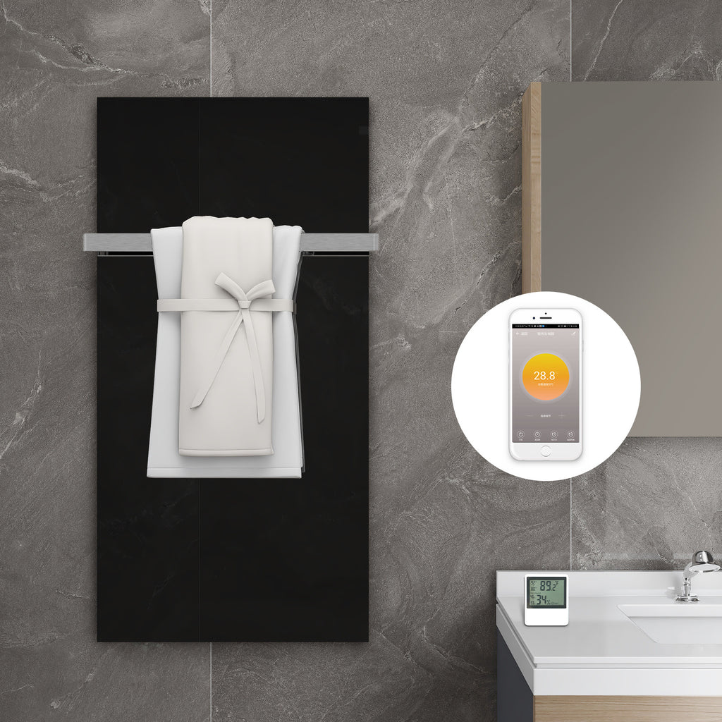 Byecold Infrarood Paneel Badkamer met Wifi Zwart 700W