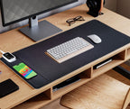 Verwarmde bureau-onderlegger USB 80x40 cm met LED