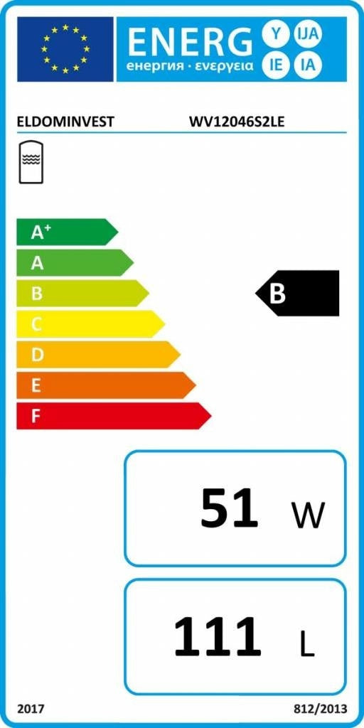 ELDOM Green Line 120L Boiler met 2 Warmtewisselaars en Digitale Bediening