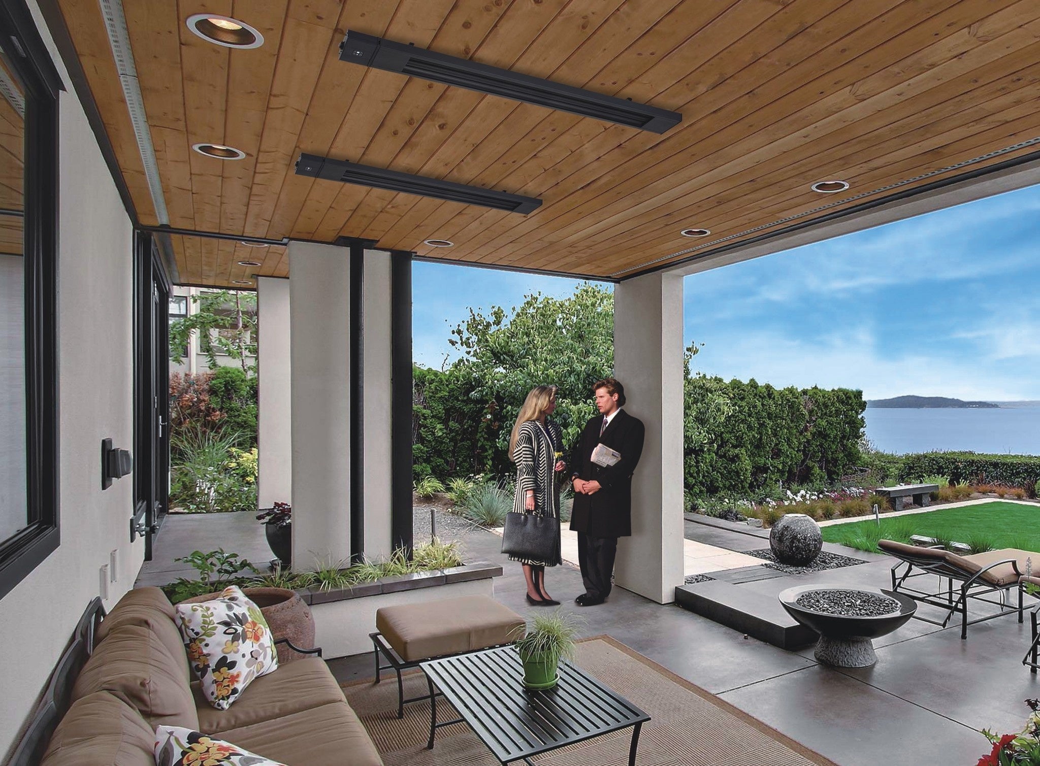 Infrarood Terrasverwarmer Afstandbediening AHNCPR 1800W