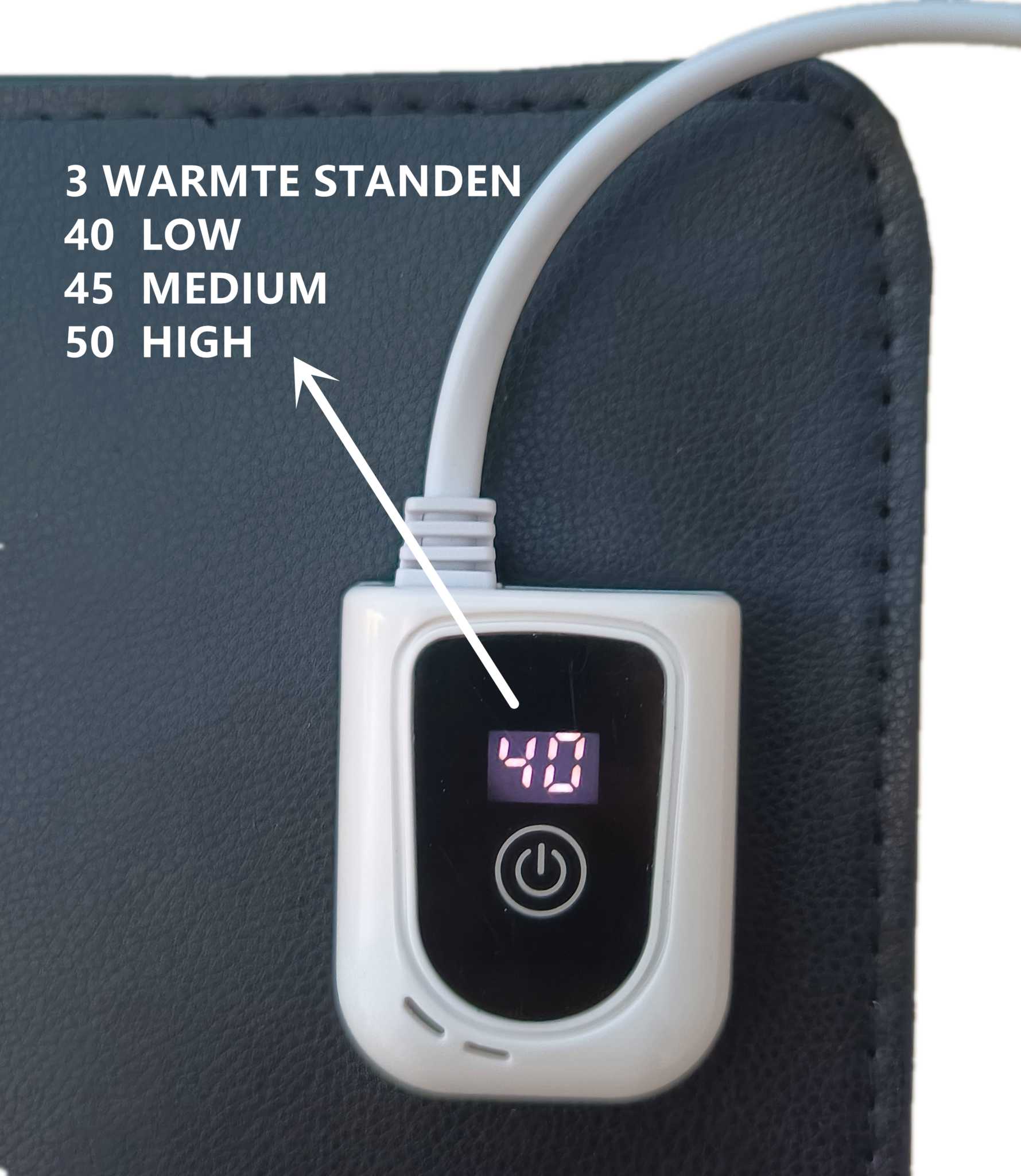 Infrarood bureau onderlegger 40 x 80 cm vermogen instelbaar