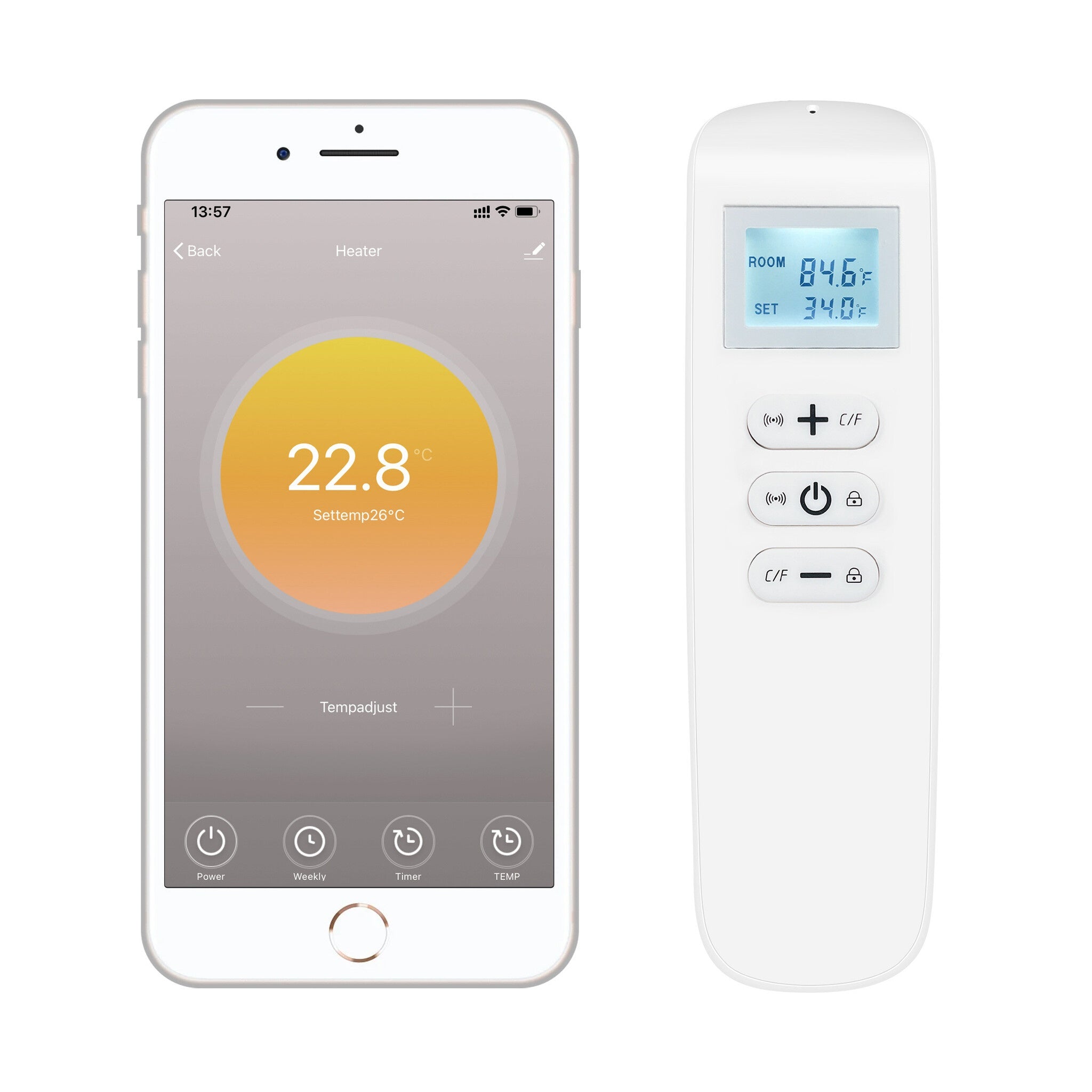 QH-6H Prestige Serie infraroodpaneel 78 x 64 cm - 1500Watt