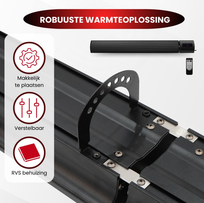 QH - Infrarood Terrasverwarmer Caleo Wifi 3000W