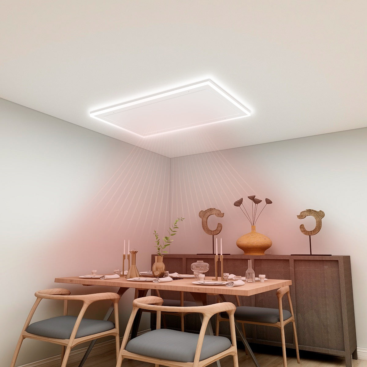 Byecold - Infraroodpaneel Plafond Verlichting met WiFi 400W
