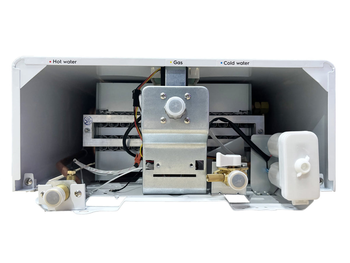 EcoTherm Electronische geiser Digitaal 14L Low Nox Propaan open kamer