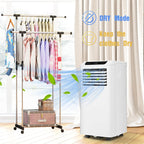 Mobiele airco Wifi ontvochtigen en ventileren met raamafdichting en luchtreiniger 9000btu