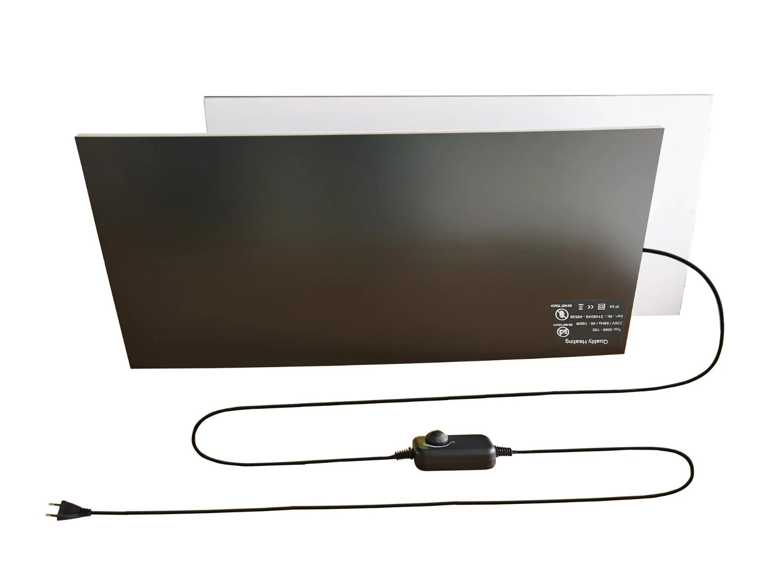 Infrarood bureau verwarming fiber plaat zelf plakkend 150Watt inclusief dimmer