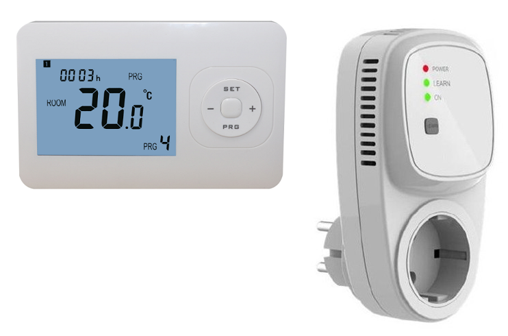 QH-Basic white thermostaat inclusief plug-in ontvanger