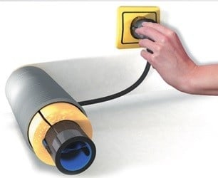 Vorstbeveiliging, verwarmingslint met ingebouwde thermostaat